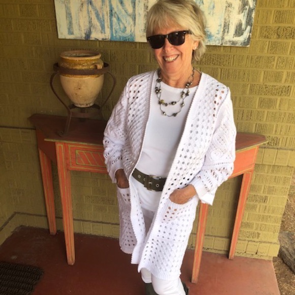 Kobi Halperin Jackets & Blazers - Kobi Halperin White "Jillian Coat" Sweater Size M